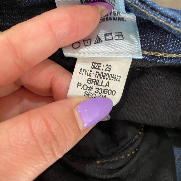 Joe’s Jeans Skinny Bootcut Brilla Wash Size 29 Dark Rinse Stretch Denim - Picture 9 of 9